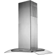 COIFA ILHA GOURMET CADENCE - VIDRO CURVO INOX 90CM 127V - (CFA502)