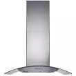 COIFA ILHA GOURMET CADENCE - VIDRO CURVO INOX 90CM 127V - (CFA502)