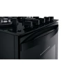 FOGAO BRASTEMP PISO 4 BOCAS PRETO COM MESA DE VIDRO E GRADES DUPLAS DE FERRO FUNDIDO (BFO4VAE)